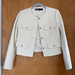 Zara jacket in cream size small
